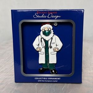 Christmas Tree Ornament Collectible Santa Healthcare Nurse Doctor Holiday Gift